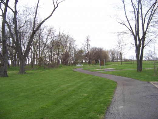 Walking paths are paved.
