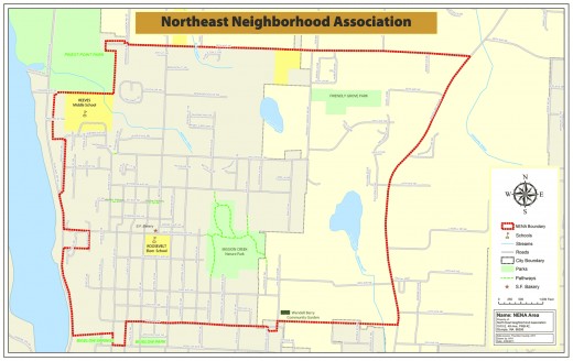 A map of the neighborhood