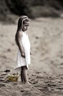 Poems - Lonely Little Girl - She Was a Sad And Sitting  Alone Child