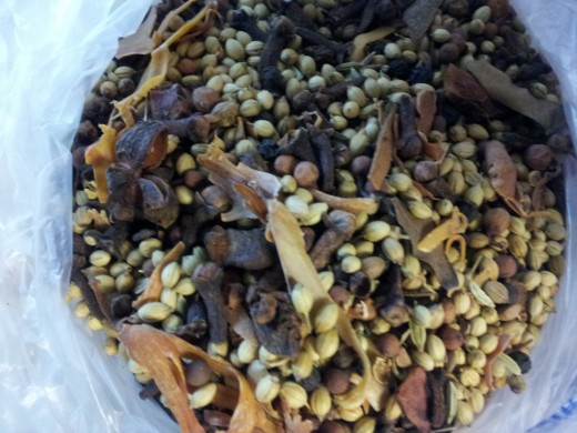 the main ingredients in curry masala