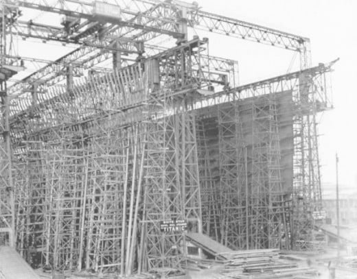 R.M.S Titanic construction frame