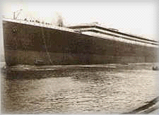 R.M.S Titanic with no funnels