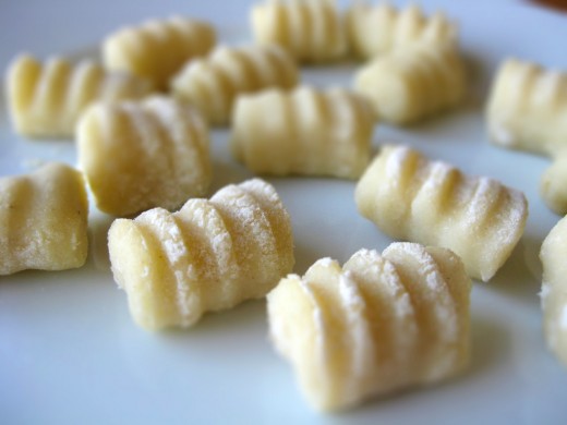 A potato based dumpling/pasta, gnocchi is delicious and diverse. Freezable, homemade gnocchi is less expensive than the imported variety.  I use a recipe with potato flakes, which makes it not difficult. Traditional recipes require much more work. 