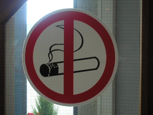 "If you must smoke, take your butt outside."