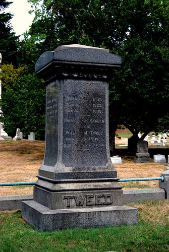 Boss Tweed's tombstone in Green-Wood Cemetery