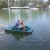 Taking a spin around the lake in a paddle boat.
