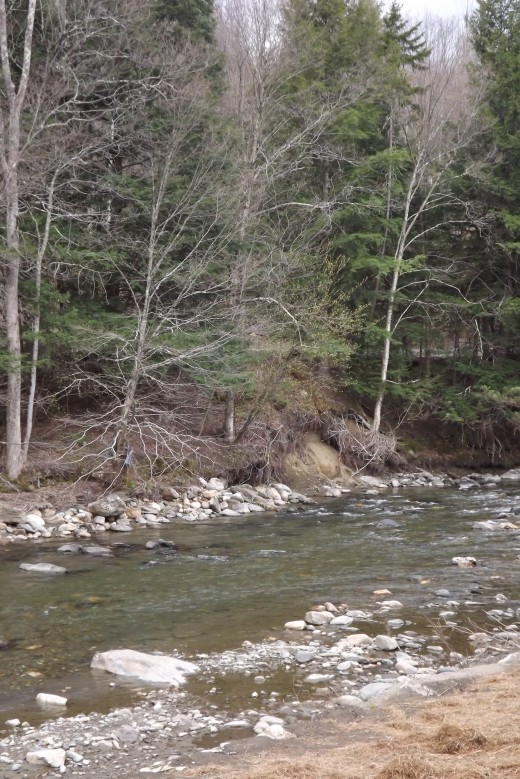 The brewery is located right along this beautiful winding river.  The river rises in the Green Mountains in eastern Rutland County in Killington and flows generally eastward into Windsor County.