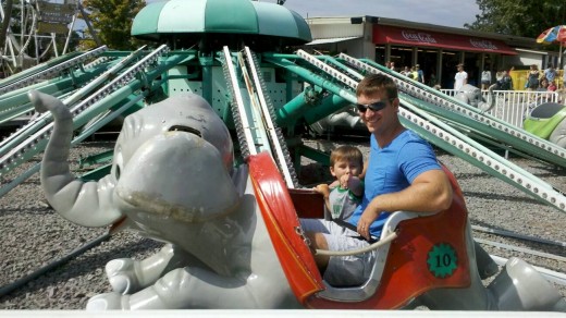 My youngest son's favorite ride was the Jumbo Elephants.