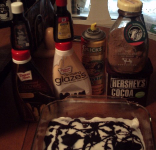 1.  MMMMMM   This was wonderful from The Hubpages  Brownies with Amazing Glazes on top