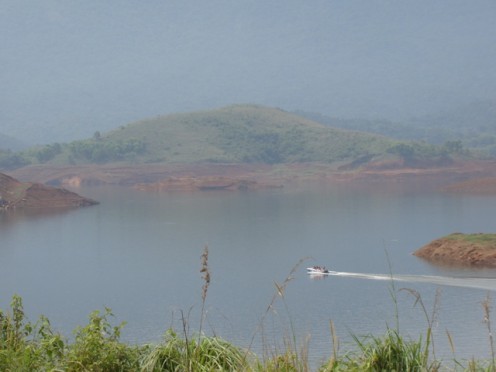 Boating in Banasurasagar Dam