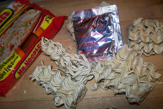 Use a package of instant noodles for a quick cook time and easy seasoning