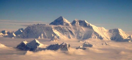 Aerial view of Mt. Everest