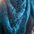 My own version of the Pembroke Wrap, knit with 2 skeins of KnitPicks Biggo Yarn in Calypso Heather colorway.