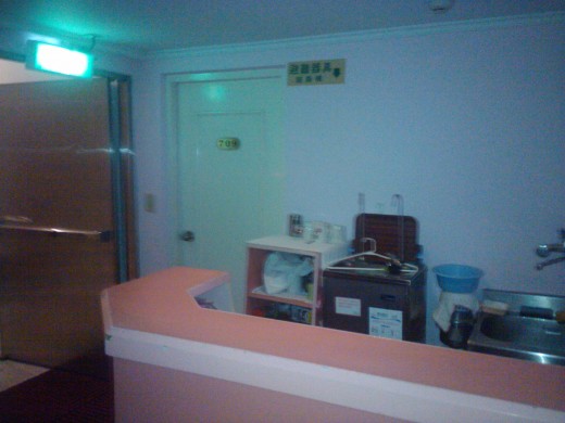 Our hotel room door