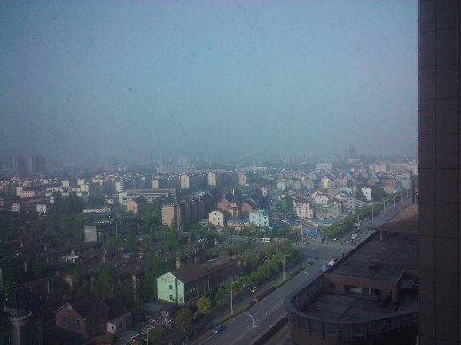 view from hotel