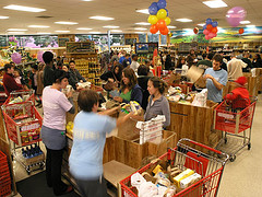 Cashiers face mobs of customers sometimes on a daily basis. But you and I do not have to make their jobs harder. Do we?