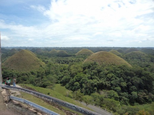 The famous Chocolate Hills, one of the wonders of the world