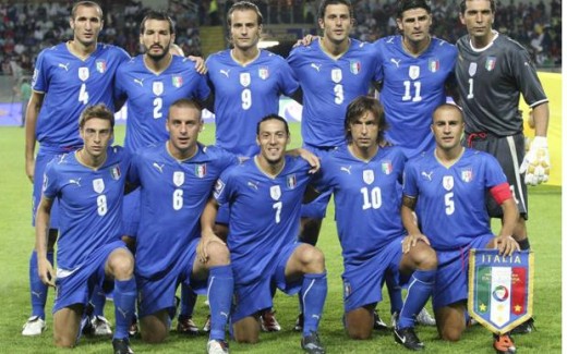 Italy's World Cup 2010 team.
