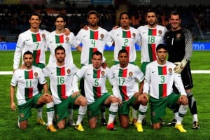 Portugal's World Cup 2010 team.