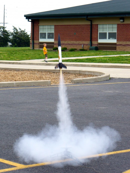The most exciting part of making homemade rockets - The Launch!