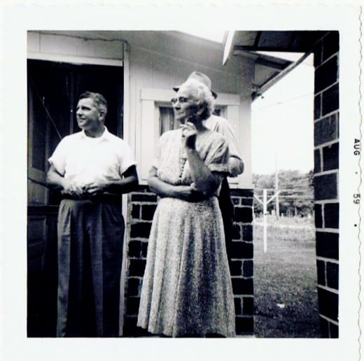 My dad and grandmother