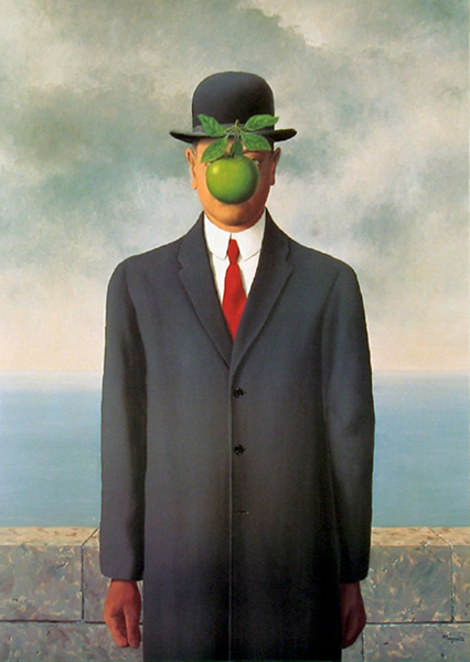 The Man in the Bowler Hat by Rene Magritte