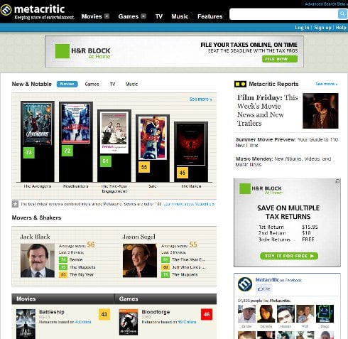 Metacritic. The site I love to hate.