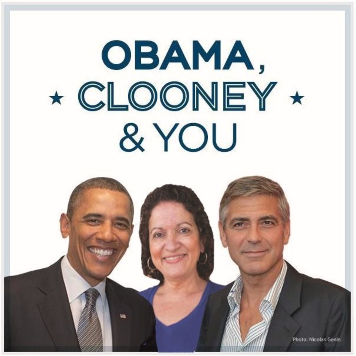 Barack Obama, Linda Bilyeu, George Clooney