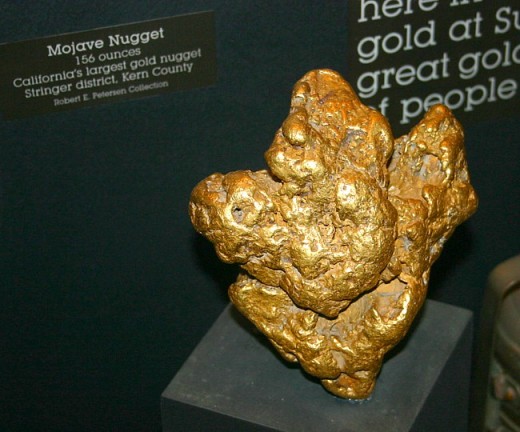 Mojave nugget, California's largest every gold nugget. 