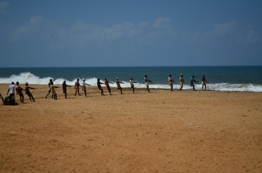 Fisher Men in the beach