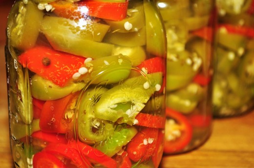 Green and Red Chili Pickle - Chinese style pickle