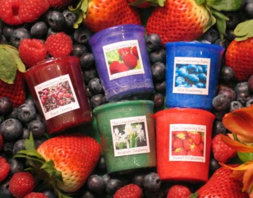 The Candle:  Berry Scented Votives