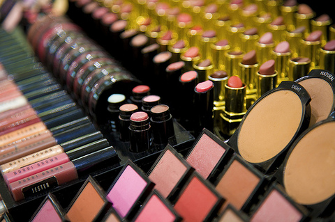 A display of the wide array of cosmetics available today.  What they don't tell you is that these cosmetics contain some very nasty and toxic ingredients.