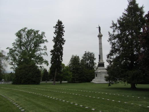 Soldiers' National Monument near the site of the Gettysburg Address