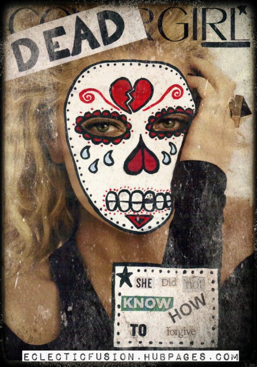 "She Did Not Know How To Forgive" ~ Altered magazine ad by me.