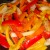 Add the peppers and saute. Add the peppers and saute.