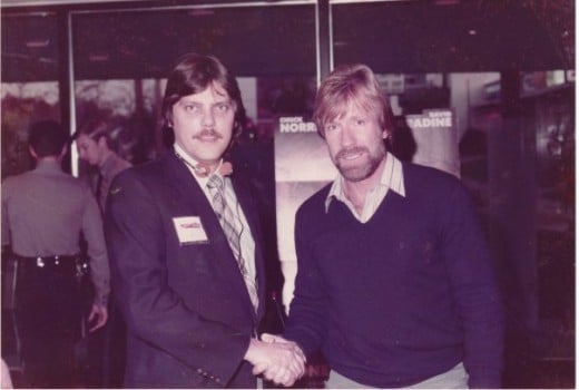 Dad with Chuck Norris