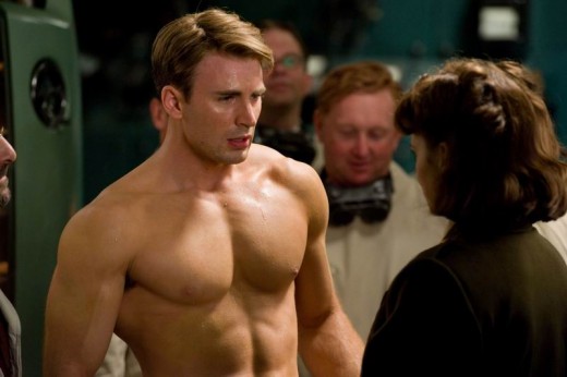 Chris Evans as Steve Rogers in Captain America (2011)