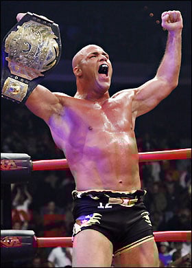 Kurt Angle as tna heavy weight champion 