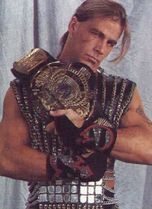 Shawn Michaels as wwf wwe heavyweight champion