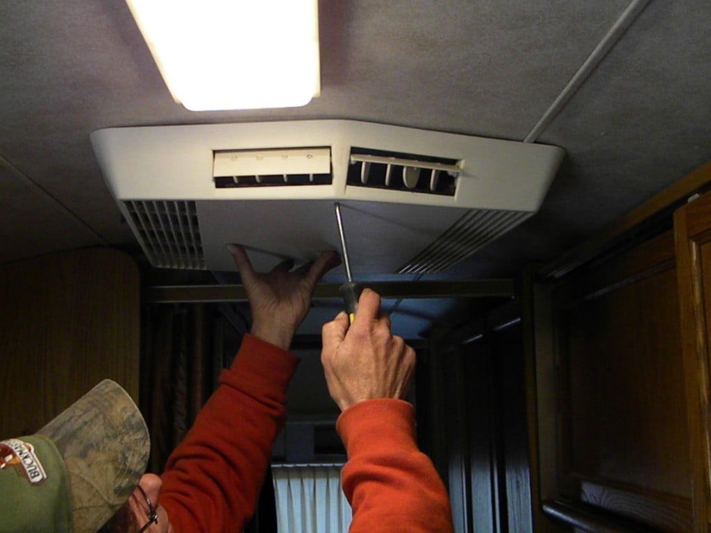 travel trailer ac controls