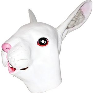 White rabbit mask - the perfect partner for Alice in wonderland