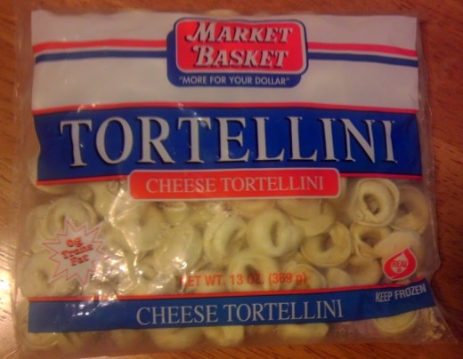 You need only three ingredients: Tortellini...
