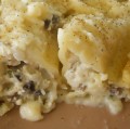 White Manicotti with Chicken and Mushrooms Recipe