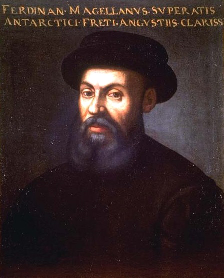 The Portuguese explorer, Ferdinand Magellan, at the service of the Spanish king in search of a westward route to the Spice Islands.