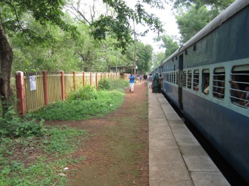 Nilambur Train at Thodiyapuam Station