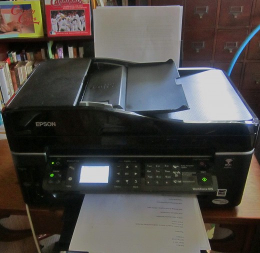 My Epson Workforce in my home office