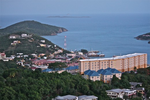 View overlooking Charlotte Amalie on St. Thomas