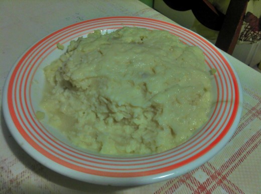 Ah, lovely mashed potatoes