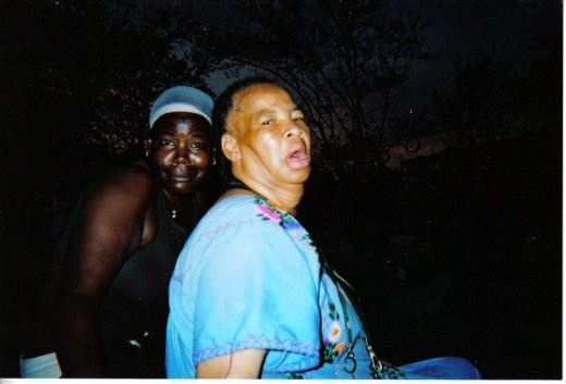 Wonderful lady (foreground)and her daughter (background)